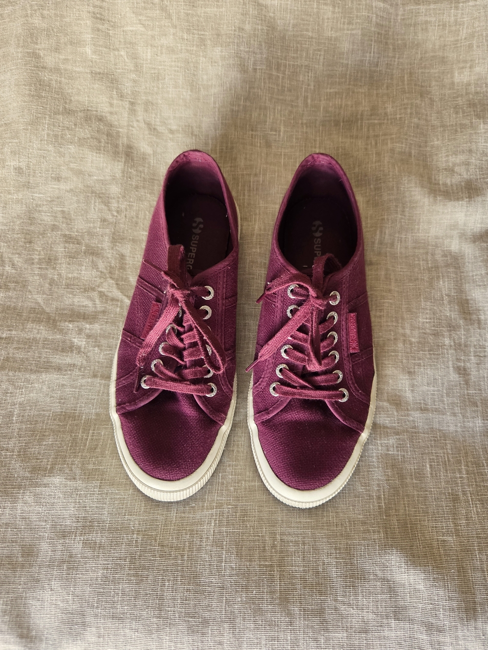 Superga Burgundy Sneakers